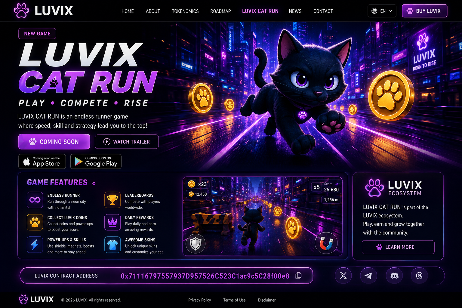 LUVIX Cat Run